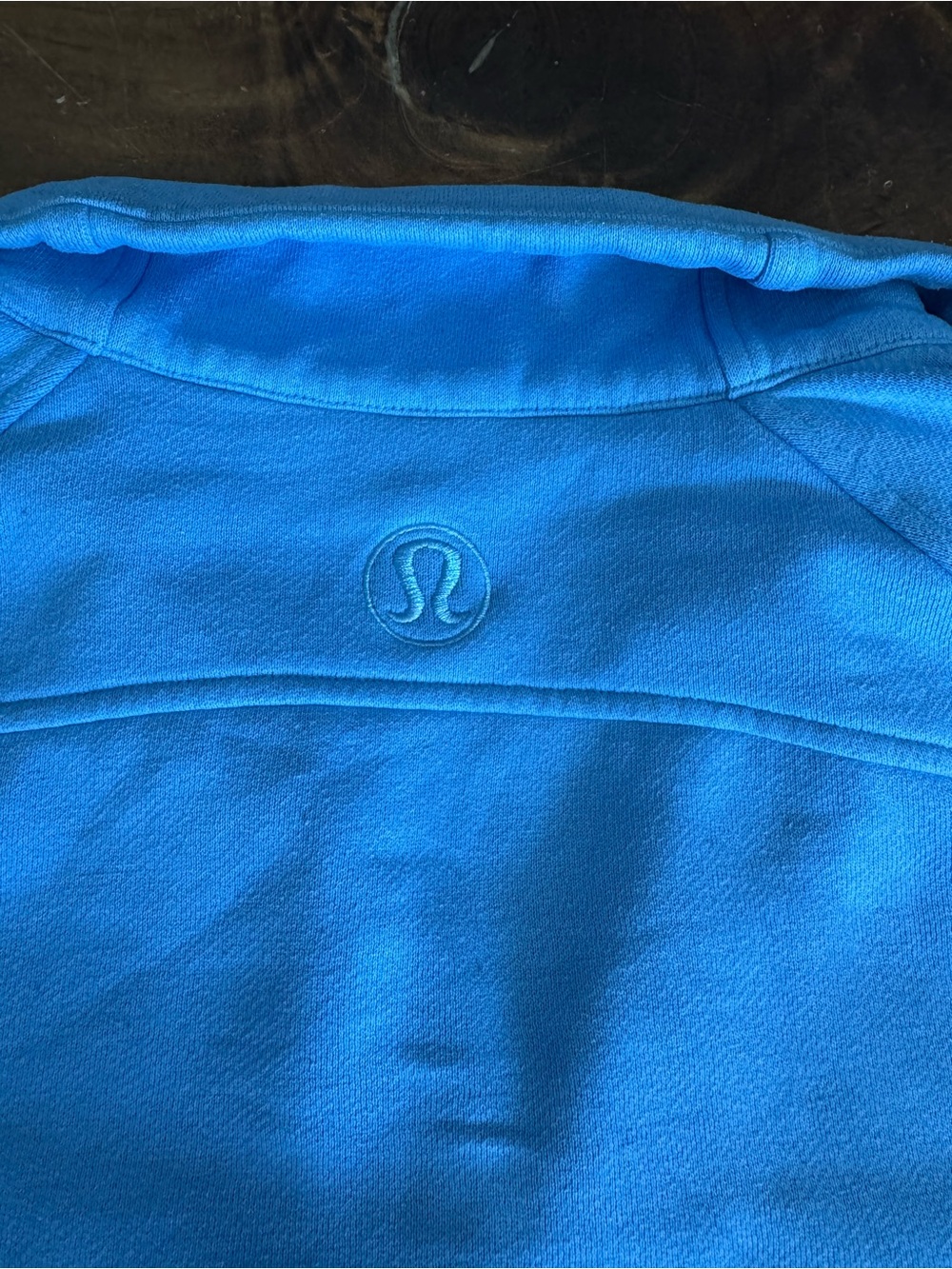 lululemon XS Scuba Cropped Sky Blue Quarter-Zip Hoodie - Picture 7 of 8